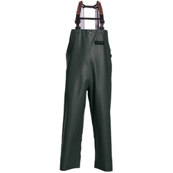 MEN'S HERKULES 16 PVC RAIN BIBS - GREEN LARGE